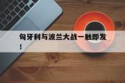 开云体育下载-匈牙利与波兰大战一触即发！